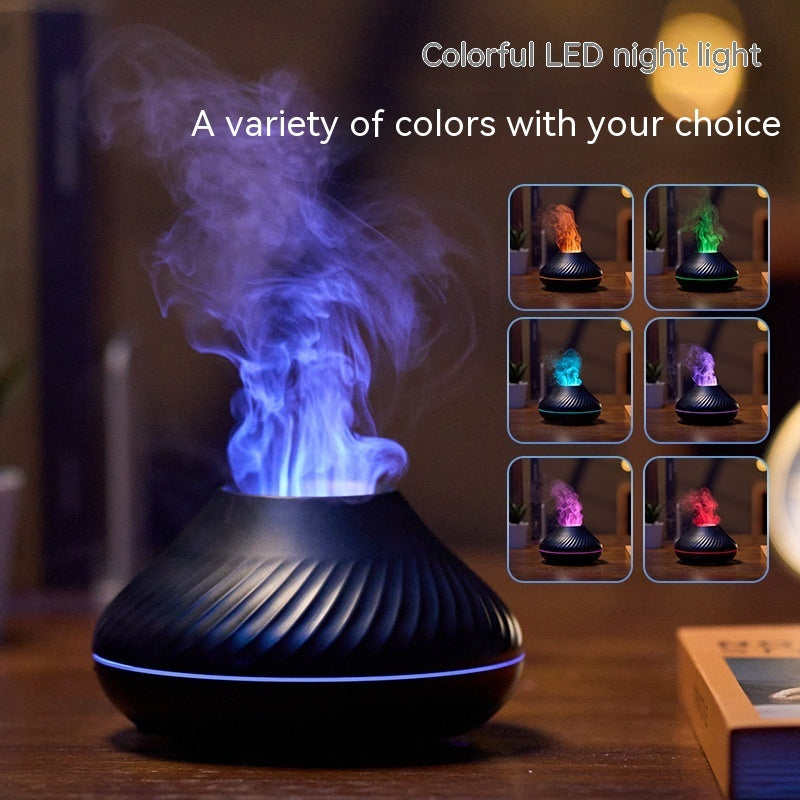 USB Household Small Colorful Flame Aroma Diffuser