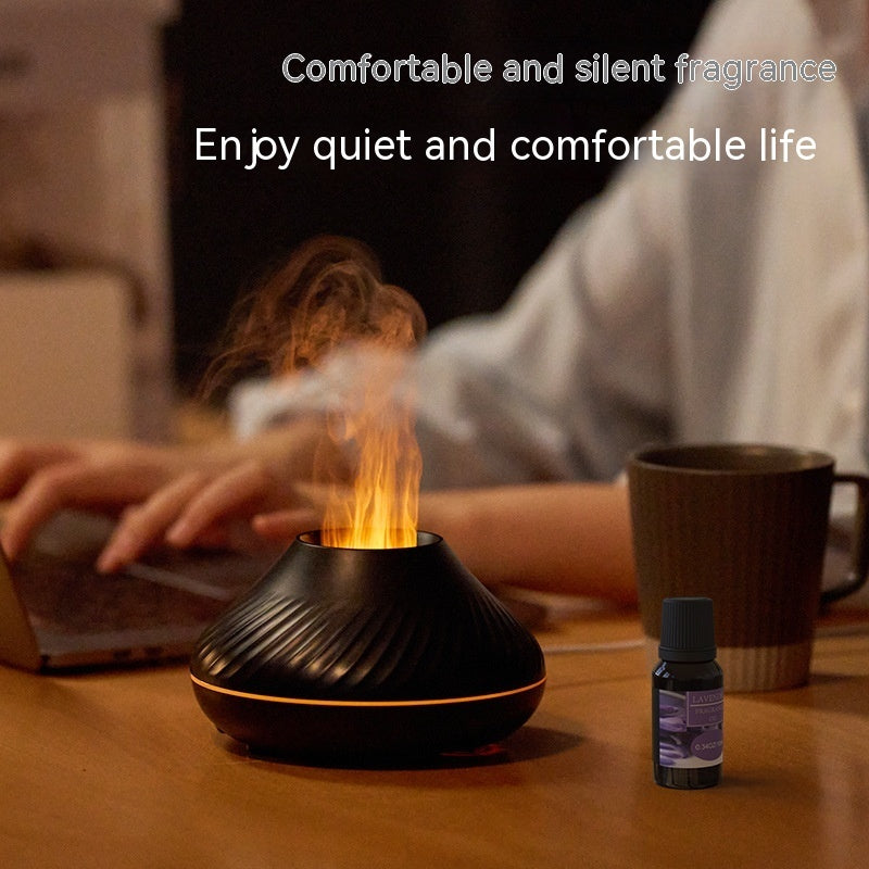 USB Household Small Colorful Flame Aroma Diffuser